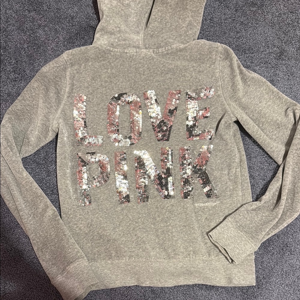 PINK Victoria's Secret Gray Hoodie